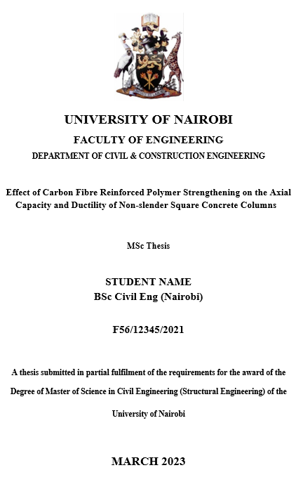 master thesis title for civil engineering